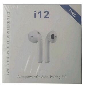 TWS i12 White Earbud Headphones